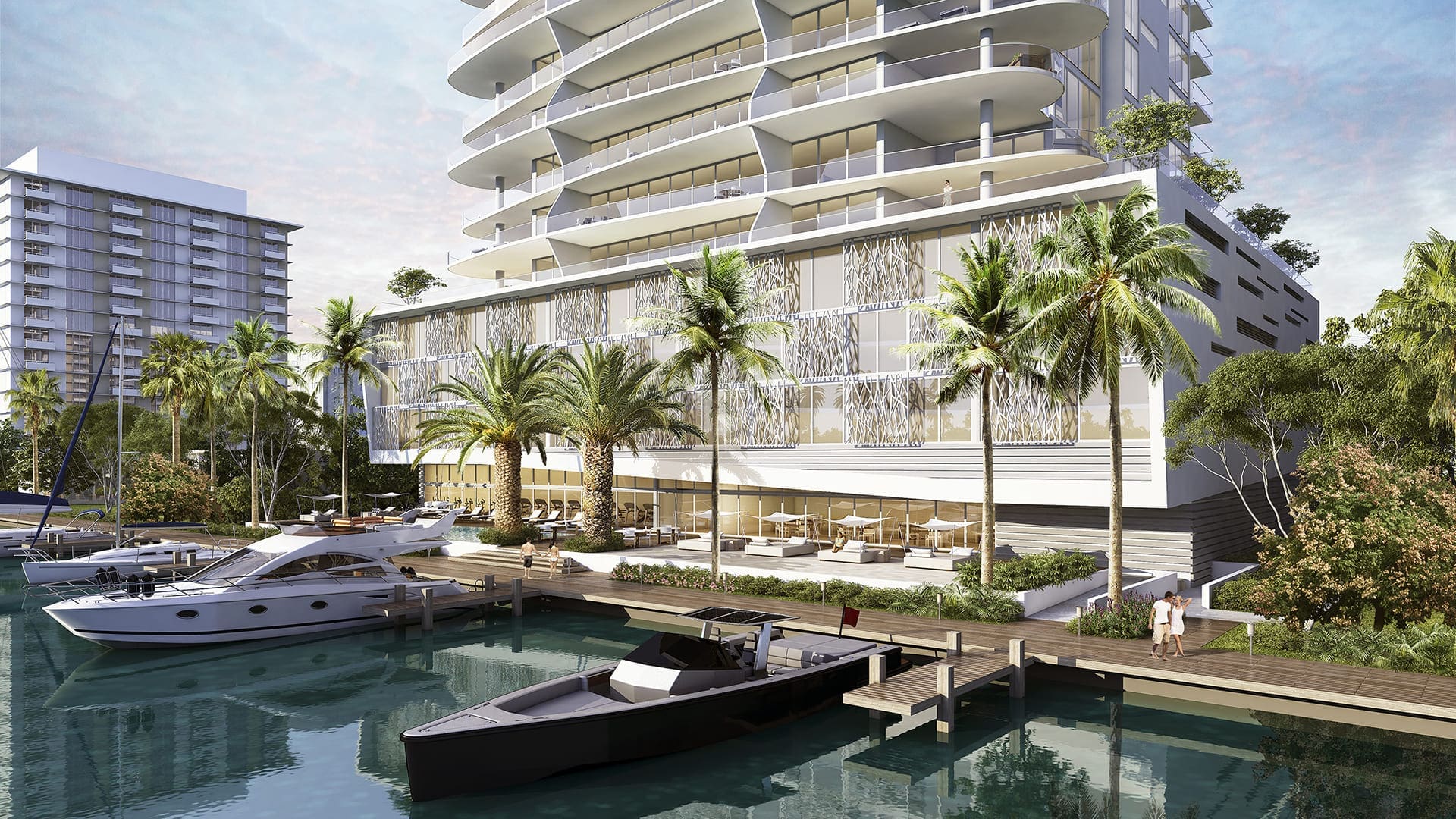 01. Aqua Blue dock render
