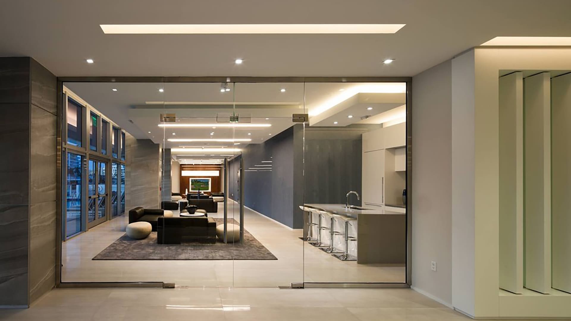 04. Aqua Blue lobby area